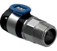 Geberit GE FlowFit, transition, AG, acier inoxydable, d40 mm, R1 1/4, 1 pièce.