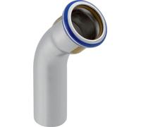 Geberit GE Mapress, acier inoxydable, gaz, coude 45°, d76,1 mm, 1 pièce.