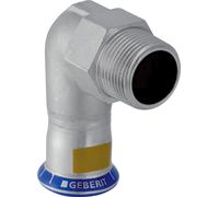Geberit GE Mapress, acier inoxydable, gaz, coude de transition 90°, d35 mm, R5/4, 1 pièce.