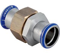 Geberit GE Mapress, acier inoxydable, raccord vissé, UeWM, laiton, d22 mm, 1 pièce.