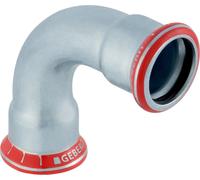 Geberit GE Mapress, coude en acier au carbone, 90°, d76,1 mm, galvanisé, 1 pièce.