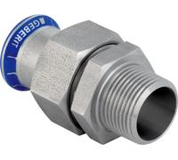 Geberit GE Mapress ES, raccord de transition, avec UeWM en acier inoxydable, d42 mm, R1 1/2, 1 pièce.