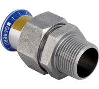 Geberit GE Mapress ES, raccord de transition pour gaz, UeWM CrNi, à joint plat, d35 mm x R1 1/4, 1 pièce.