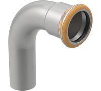 Geberit GE Mapress Therm coude, extrémité enfichable, 90 gr, d88,9 mm, NPW, 1 pièce.