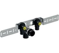 Geberit GE Mepla Coude de raccordement, prémonté double, d20 x Rp1/2, AD15,3cm, kit, 1 pièce.