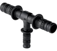 Geberit GE Mepla, pièce en T, réduite, PVDF, 90 g, d75 x 40 x 75 mm, 1 pièce.