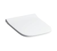 Geberit Smyle Siège de WC Slim avec couvercle, sandwich, antibactérien, blanc, 500.239.01.1