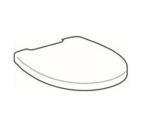 Geberit Geberit Abattant WC Virto blanc, charnières chromées, avec frein de chute Quantité:1