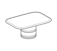 Geberit Geberit Bouchon d'évacuation pour lavabo myDay, plastique, blanc Quantité:1