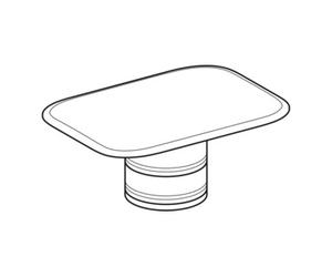 Geberit Geberit Bouchon d'évacuation pour lavabo myDay, plastique, blanc Quantité:1