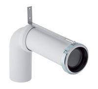 Geberit Geberit Coude de raccordement d= 110 mm, 90°, avec rallonge, PP Quantité:1