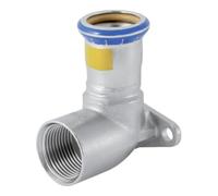 Geberit Geberit Coude de raccordement gaz Mapress 90°, acier inoxydable, 22mmxRp 3/4, L 51mm Quantité:1