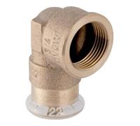 Geberit Geberit coude de raccordement Mapress 18mmxRp 1/2, Cu, 90°, femelle, laiton rouge Quantité:1