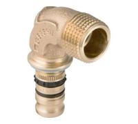 Geberit Geberit coude de transition Mepla d=26 mm x R 1, 90 degrés, avec filetage mâle, bronze rouge Quantité:1