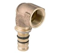 Geberit Geberit Coude de transition Mepla d= 63mm x Rp 2, 90°, avec femelle, laiton rouge Quantité:1