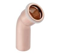 Geberit Geberit Coude Mapress d 35 mm, 45°, avec embout, cuivre Quantité:1