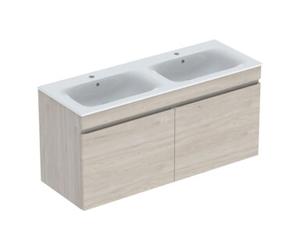 Geberit Geberit Ensemble double vasque Renova Plan 130x62,2x48 cm, KP N h be., WT blanc/KeraTe Quantité:1