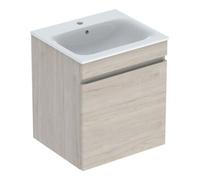 Geberit Geberit Ensemble lavabo meuble Renova Plan 55x62,2x48cm, noyer clair, lavabo blanc Quantité:1