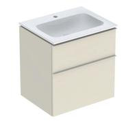 Geberit Geberit Ensemble meuble-lavabo iCon 60x63x48 cm, blanc, surface haute brillance, taille satinée mate Quantité:1