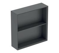 Geberit iCon étagère carrée, 45x46,7x13,2 cm, 502323, 502.323.JK.1, Couleur: Façade/carcasse : lava/lacqué mat, poignée : lava/poudré mat