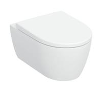 Geberit Geberit iCon Ensemble WC suspendu, cuvette à chasse profonde 35,5x53 cm, céramique fermée, avec siège, blanc Quantité:1
