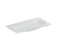Geberit Geberit iCon Meuble lavabo 90x48 cm sans trou de robinet, sans trop-plein, blanc, KeraTect Quantité:1