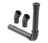 Geberit Geberit kit d'évacuation pour urinoirs hybrides et sans eau, noir Quantité:1
