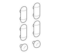 Geberit Geberit Kit tampon Renova pour abattant WC Quantité:1