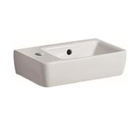 Geberit Geberit Lavabo à main Renova Compact 40x25cm, avec trop-plein, trou robinet à gauche, blanc Quantité:1