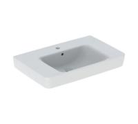 Geberit Geberit Lavabo à poser Renova Plan 75x48cm, trop-plein, avec tablette, blanc Quantité:1