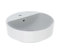 Geberit Geberit Lavabo à poser VariForm d 45 cm, avec trou robinet, avec trop-plein, rond, blanc, K-Tect Quantité:1