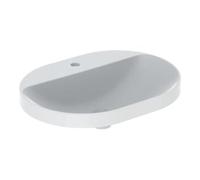 Geberit Geberit Lavabo encastré VariForm 60x45cm, H I P, sans trop-plein, elliptique, blanc K-Tect Quantité:1