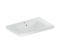 Geberit Geberit Lavabo iCon Light 90x48cm, évacuation horizontale milieu, avec trop-plein, avec tablette, blanc, K-Tect Quantité:1