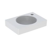 Geberit Geberit Lavabo mural Preciosa II 40x28 cm, robinet à droite, sans trop-plein, blanc Quantité:1