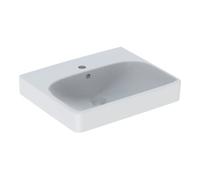 Geberit Geberit Lavabo mural Smyle Square 50x41 cm, avec trou robinet, trop-plein, blanc Quantité:1