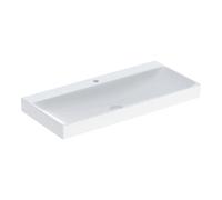 Geberit Geberit Lavabo One 105 cm, mitigeur intégré, sans trop-plein, blanc KeraTect Quantité:1