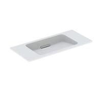 Geberit Geberit Lavabo One 90x40 cm, sortie horizontale, montage apparent, blanc K-Tec/acier chromé Quantité:1