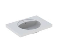 Geberit Geberit Lavabo Preciosa 80x55 cm, blanc, mitigeur, trop-plein, tablette Quantité:1