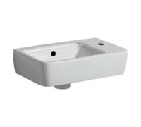 Geberit Geberit Lavabo Renova Compact 40x25 cm, évacuation sup., trou robinet à droite, blanc Quantité:1