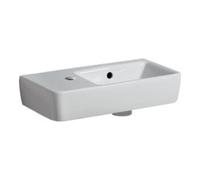 Geberit Geberit Lavabo Renova Compact 50x25 cm, mitigeur à gauche, avec trop-plein, blanc Quantité:1