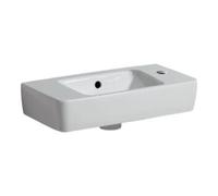 Geberit Geberit Lavabo Renova Compact 50x25cm, mitigeur à droite, avec trop-plein, blanc Quantité:1