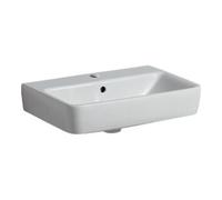 Geberit Lavabo Renova Compact 226155000 – 55 x 37 cm, avec perçage pour robinet, trop-plein, blanc