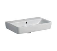 Geberit Lavabo Renova Compact 226160000 60 x 37 cm Blanc avec perçage pour robinet et trop-plein