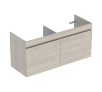 Geberit Geberit Meuble sous lavabo double Renova Plan 122,6x60,6x44,6 cm, 2 tiroirs, N h, F. struct. Quantité:1