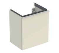 Geberit iCon lave-mains meuble bas 502300JL1 37x41,5x27,9cm, porte 2000 , charnière à droite, sable brillant, poignée sable mat