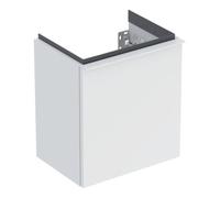 Geberit iCon lave-mains meuble bas 502301013 37x41,5x27,9cm, porte 2000 , charnière à gauche, blanc mat, poignée blanc mate