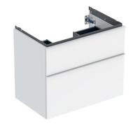 Geberit Geberit Meuble sous-lavabo iCon 74x61,5x47,6 cm, 2 tiroirs, blanc laqué brillant Quantité:1