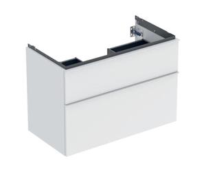 Geberit Geberit Meuble sous lavabo iCon 88,8x61,5x47,6cm, 2 tiroirs, blanc ma/Gr blanc ma Quantité:1