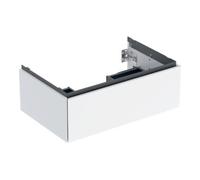 Geberit Geberit Meuble sous lavabo One 74x50,4x47 cm, blanc laqué brillant, 1 tiroir Quantité:1