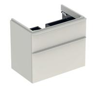 Meuble salle de bain bas Geberit Smyle Square pour lavabo 2 tiroirs 73.4x61.7x47 Sable gris - GEBERIT 500.353.JL.1